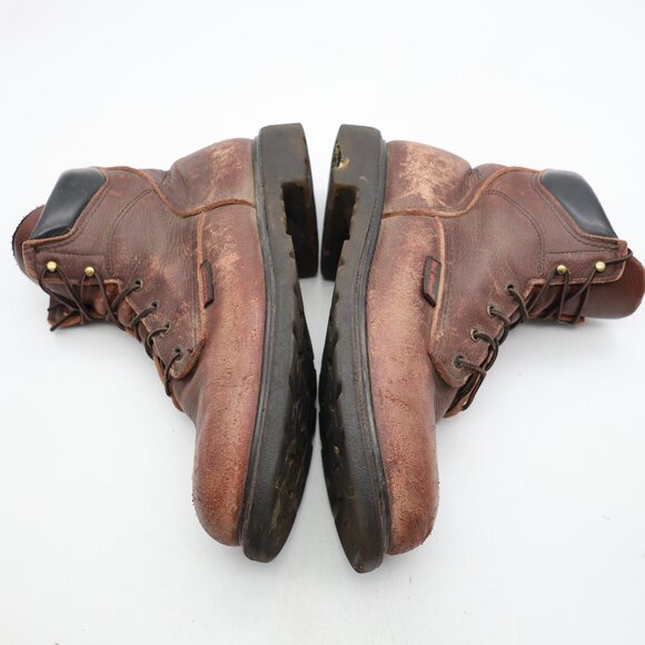 Red Wing Boots Mens Size 11 EE Supersole Brown Leather Work Boots Soft Toe 606 main image 3